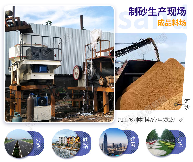 制砂生產線成品質量高、效益高
